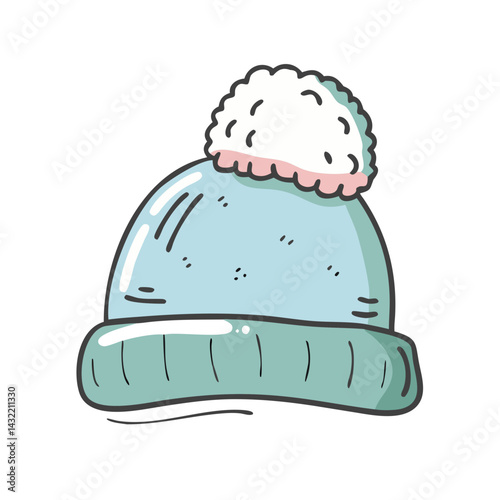 cozy beanie icon, cozy beanie vector illustration-simple illustration of cozy beanie, perfect for cozy beanie logos and icons