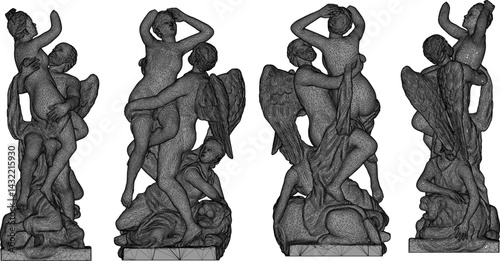sketch vector illustration design sclupture statue classic vintage ethnic european roman greek  