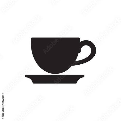 Coffee cup icon with a white background