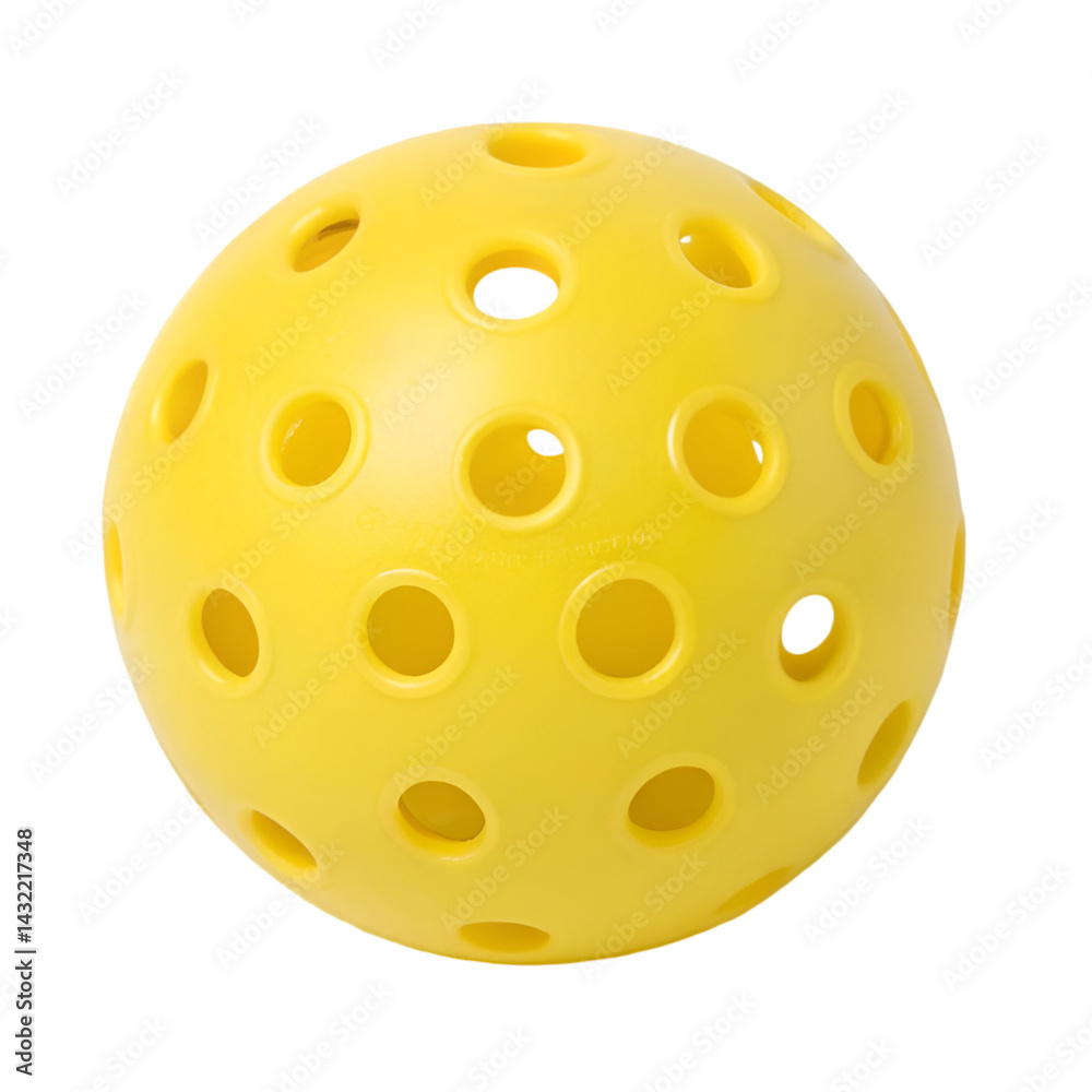 Fototapeta premium Pickleball ball isolated on transparent background 