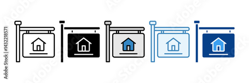 Construction Site  Icon Set Multiple Style Collection