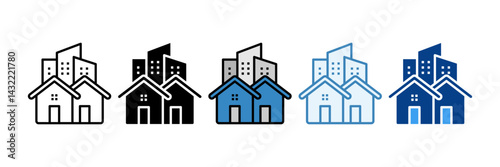 New Construction  Icon Set Multiple Style Collection