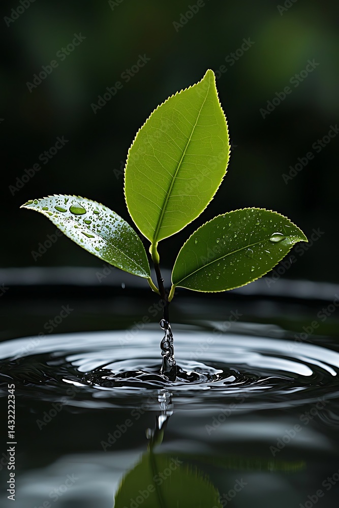 Sprout in Water, Nature's Growth Sprout in Water, Nature's Growth