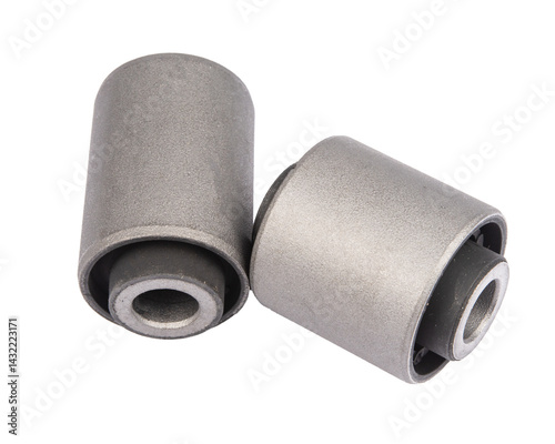 Set of car suspension silent blocks. Spare parts of the chassis of the car.