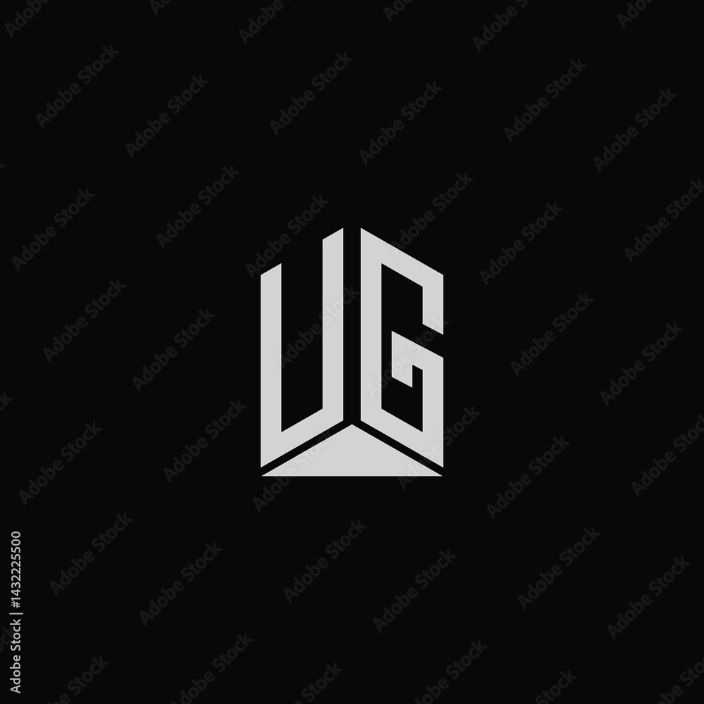 Fototapeta premium Isometric 3D Alphabet - Futuristic Geometric Typography