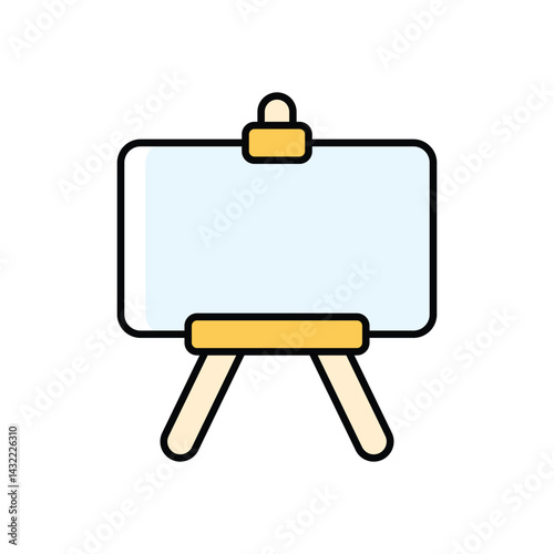 Standing Easel Icon vector stock illustration