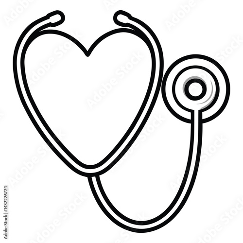 stethoscope healthcare and medical design vector illustration