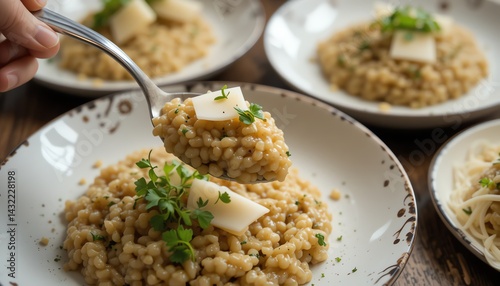 Food Catering: Fregola Sarda with Cheese and Parsley