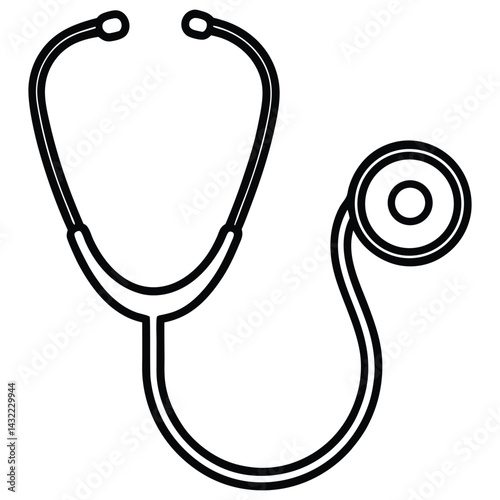 stethoscope healthcare and medical design vector illustration