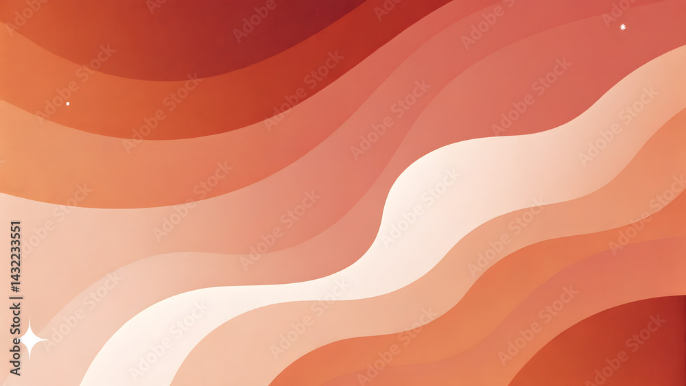 Soft pastel art with fluid shapes and