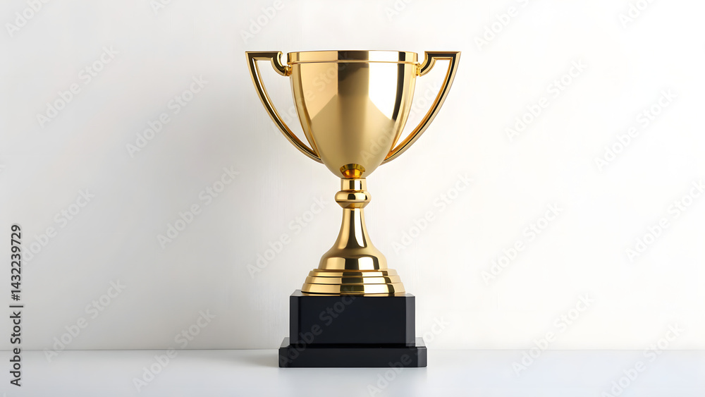 Trophy cup vector achievement reward symbol