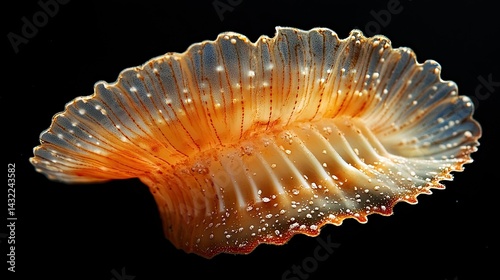 A pecten sea shell isolated