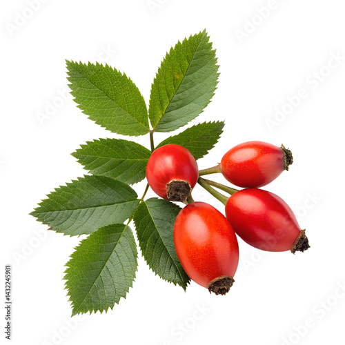 Canvas Print Rose hip isolated on transparent background