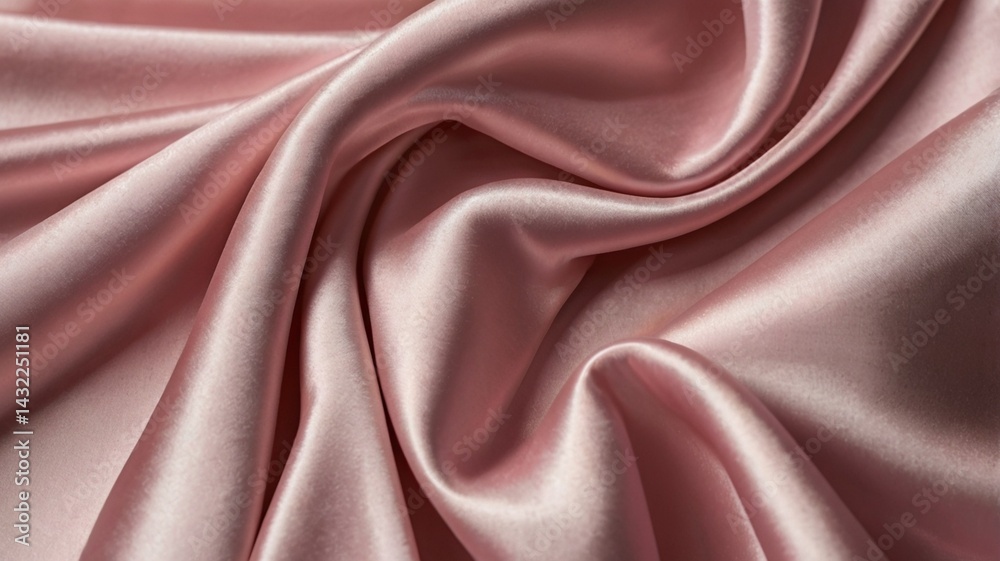 Fototapeta premium luxury look pink Silk Satin Fabric Background, Generative AI