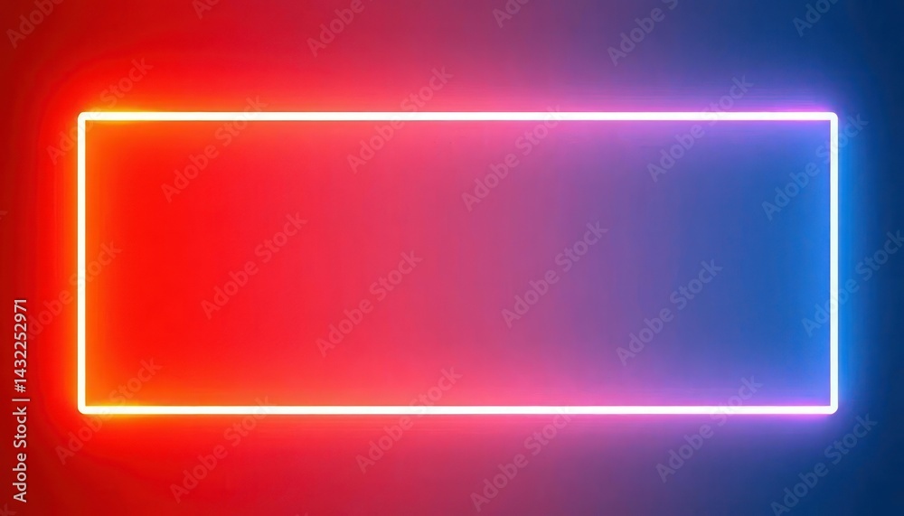 Neon rectangle frame Neon rectangle frame