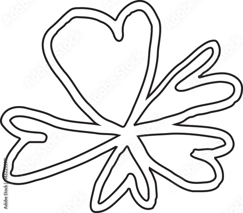 Wallpaper Mural Abstract Flower Minimalist Line Art Hand Drawn Torontodigital.ca