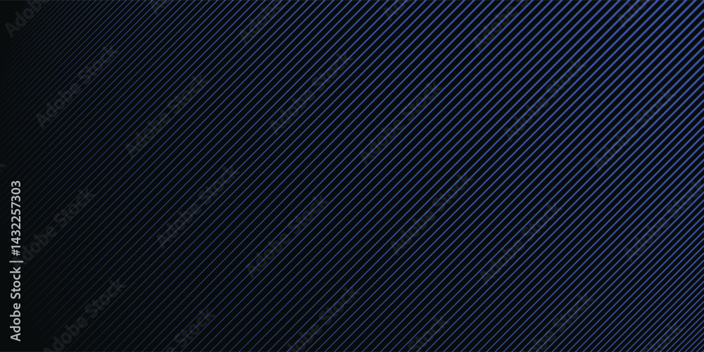 Fototapeta premium Blue Gradient with Diagonal Lines - Abstract Background Design