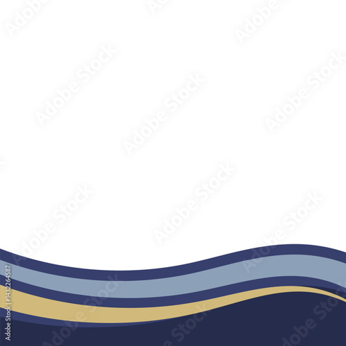 Free Download Wave Footer Modern Blue - GFXLoad