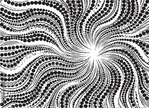 Circular starburst explosion texture. Distressed uneven grunge background. Abstract vector illustration. Overlay to create interesting effect and depth. Isolated on white background.