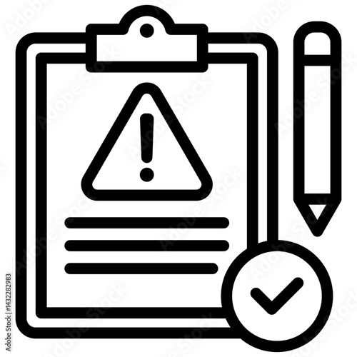 Risk Assessment Outline Icon