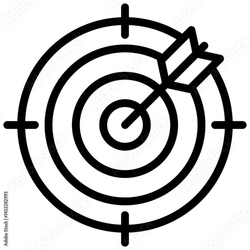 Target Identification Outline Icon