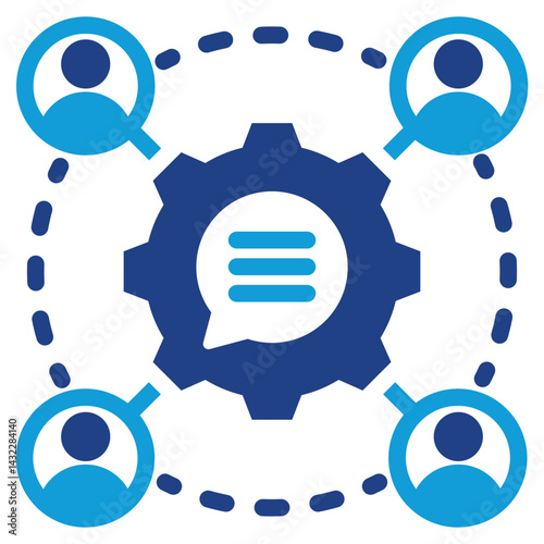 Stakeholder Communication Dual Tone Icon