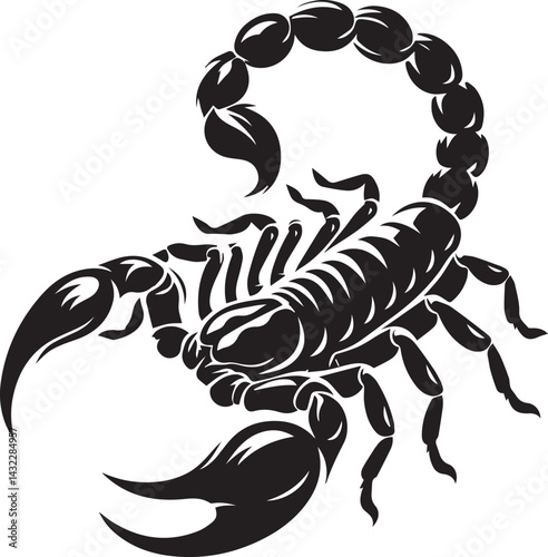 scorpion tattoo vector, scorpion logo silhouette vector