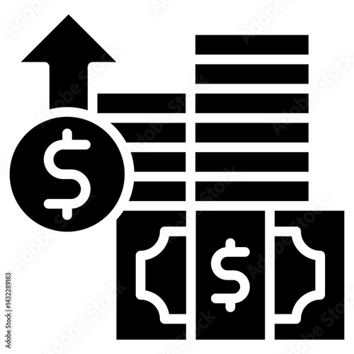Increase Revenue glyph icon