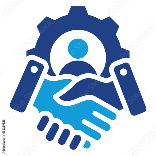 Customer Relationship Management Dual Tone Icon