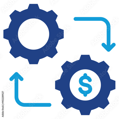 Business Process Management Dual Tone Icon