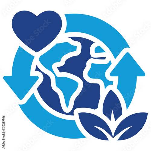 Corporate Social Responsibility Dual Tone Icon