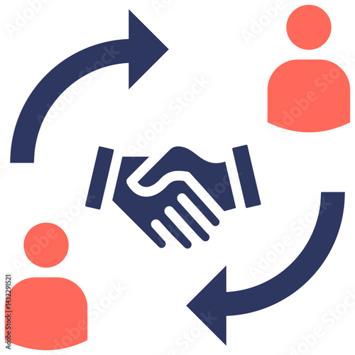 Referral Program glyph color icon