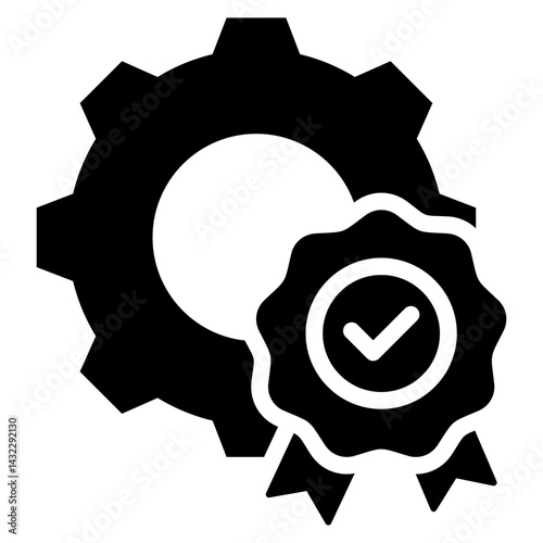 Quality Control Solid Black Icon