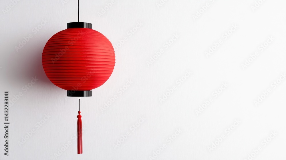 Fototapeta premium Red paper lantern hanging