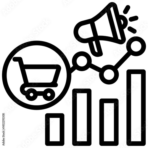 Market Trend Outline Icon