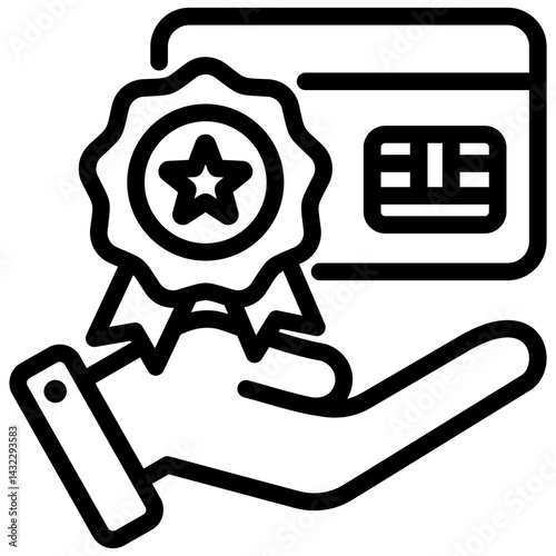 Loyalty Program Outline Icon