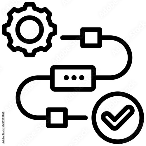 Task Sequencing Outline Icon