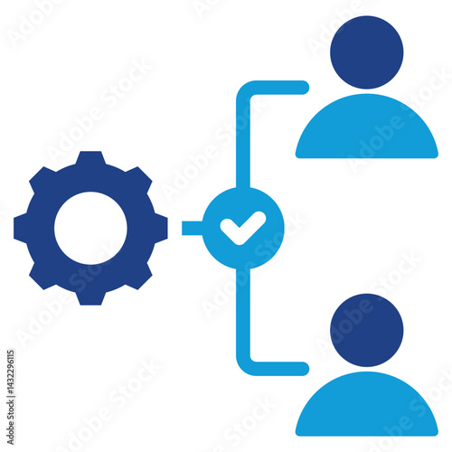 Process Delegation Dual Tone Icon