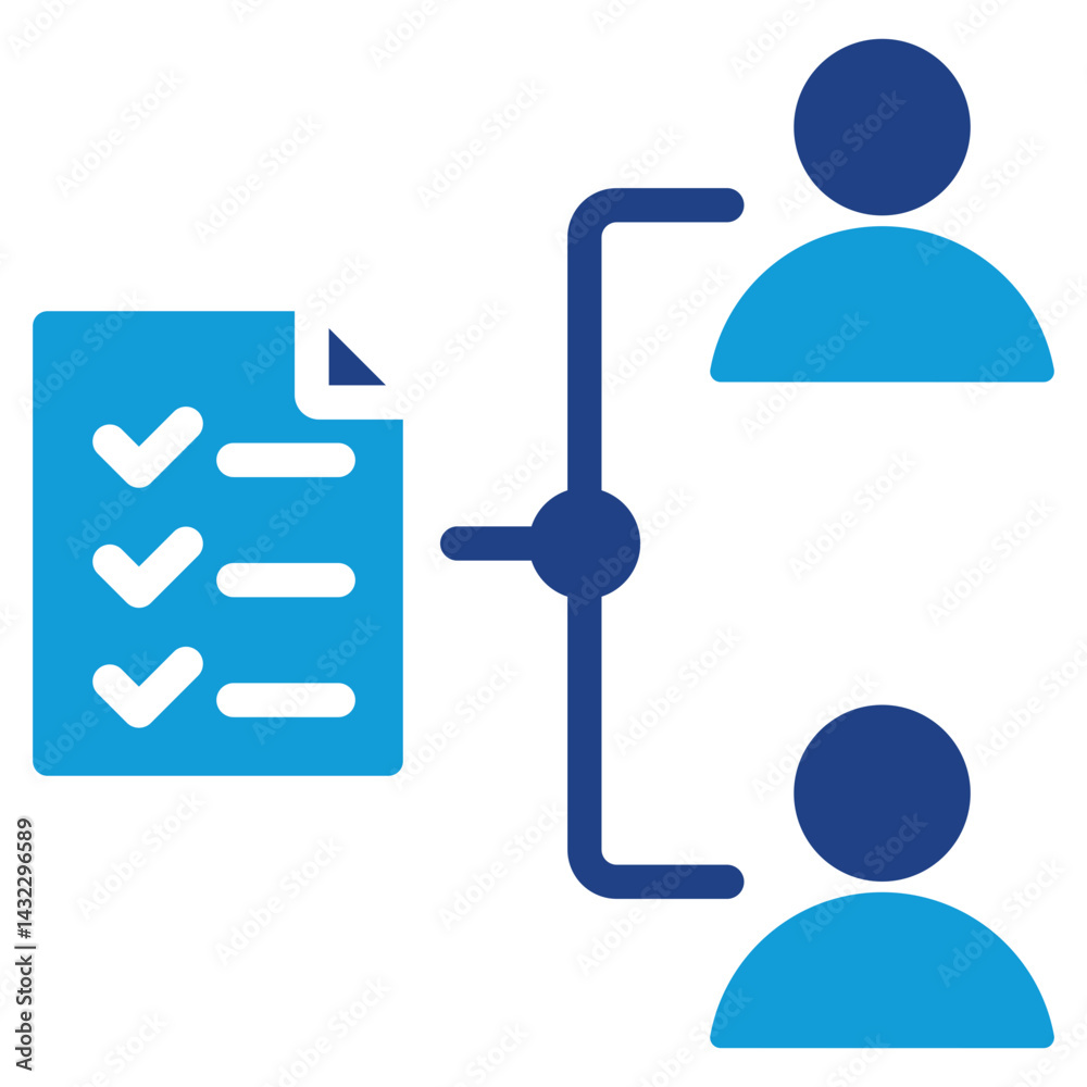 Task Delegation Dual Tone Icon Task Delegation Dual Tone Icon