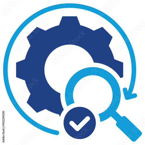 Process Evaluation Dual Tone Icon
