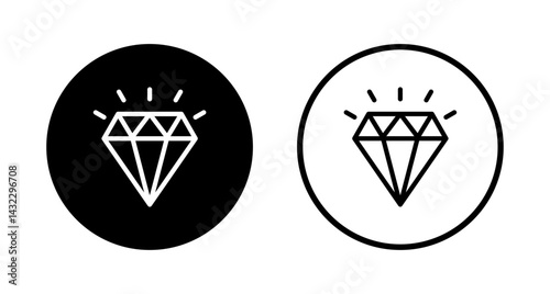 Diamond icon logo design. diamond gems sign and symbol