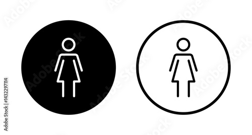 Female icon logo design. woman sign and symbol