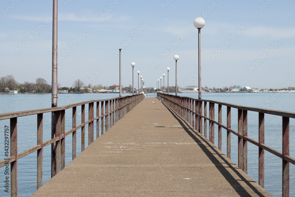 Fototapeta premium Wooden pier Belle Island