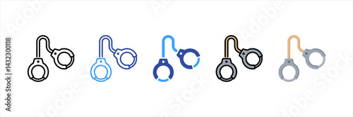 Criminal Law Multi Style Icon Set