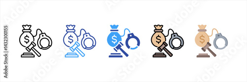 Bail Multi Style Icon Set