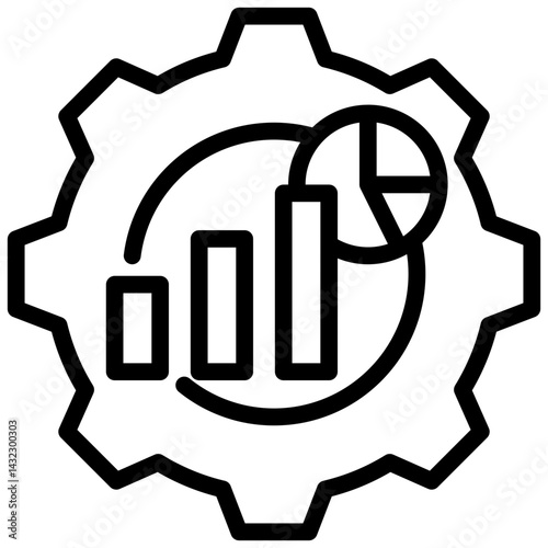Statistical Process Control Outline Icon