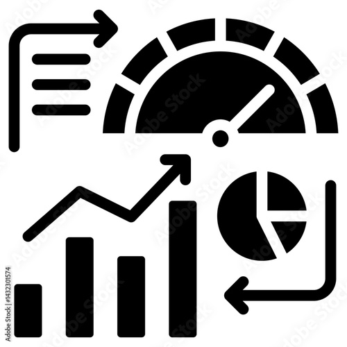 Benchmarking Solid Black Icon