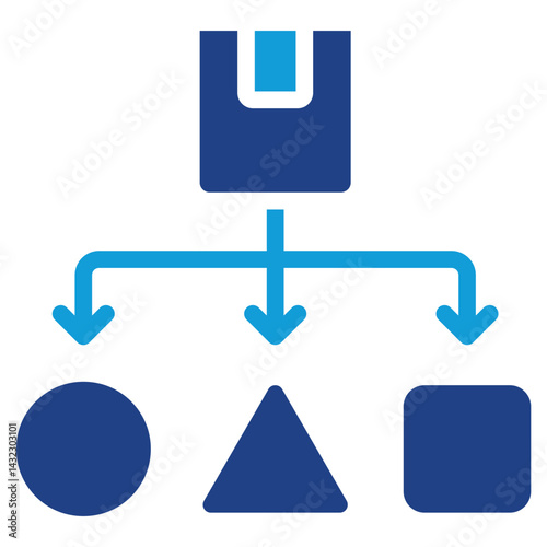 Product Diversification Dual Tone Icon