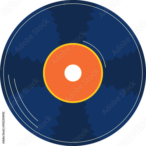Vinyl Music Party Illustration
