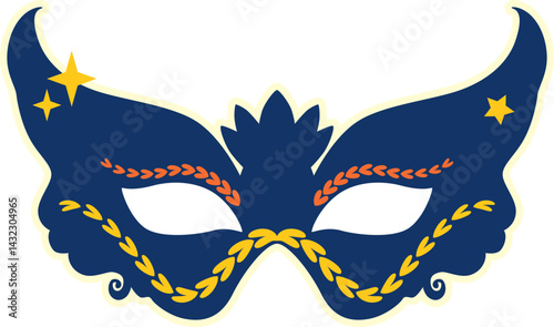 Mask Music Party Illustration
